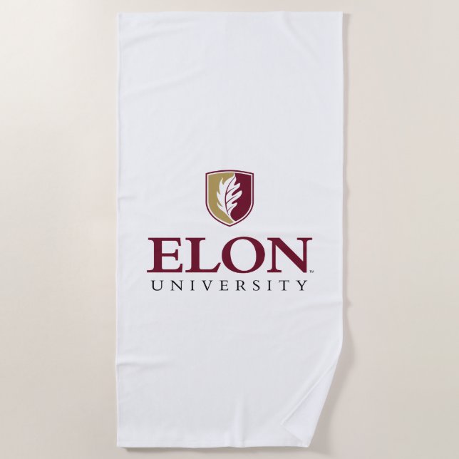 Toalla De Playa Universidad Elon (Anverso)