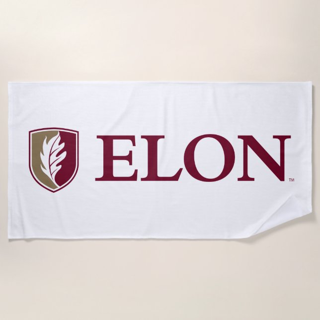 Toalla De Playa Universidad Elon (Anverso)