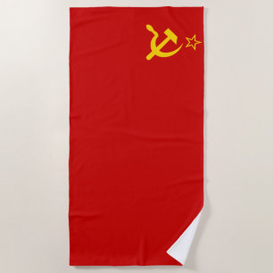 Toalla De Playa USSR Unión Soviética bandera de la Unión Soviética