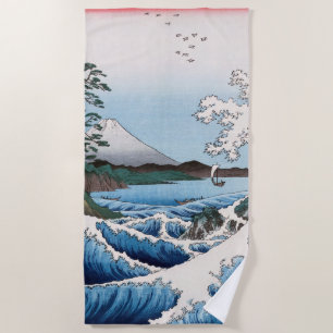 Toalla De Playa Utagawa Hiroshige - Mar frente a Satta, Provincia 