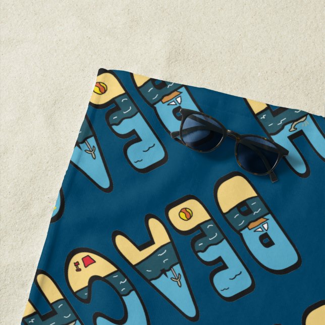 Toalla De Playa Vacaciones costeras (In situ)