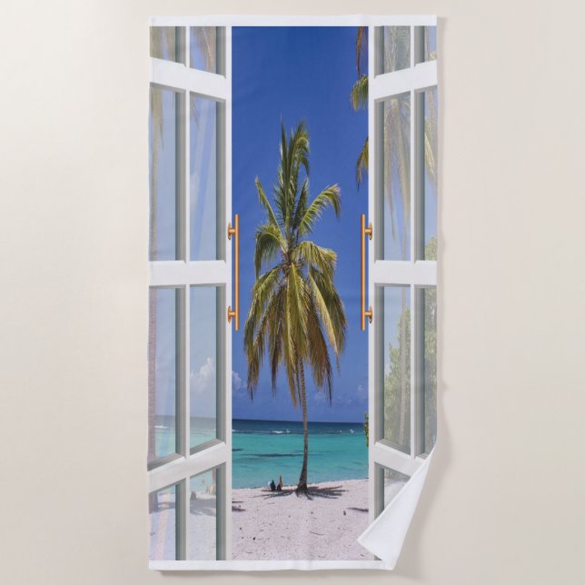 Toalla De Playa Vacaciones en Beach House (Anverso)