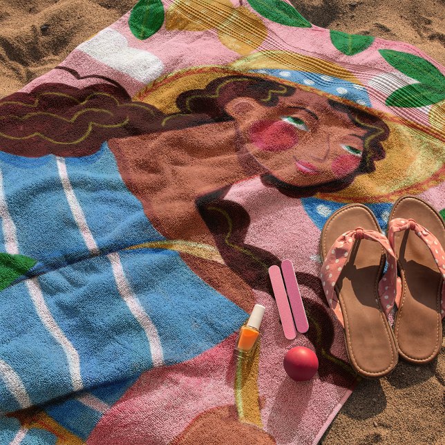 Toalla De Playa Vacaciones en la playa de verano para mujeres ital (Subido por el creador)