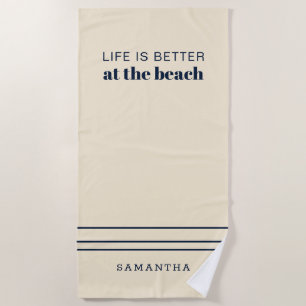 Toalla De Playa Vacaciones Familiares Personalizadas Son Mejores H