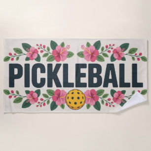 Toalla De Playa Vacaciones gráficas tropicales de pelota
