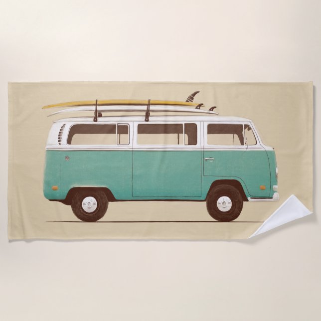 Toalla De Playa Van azul el | Florent Bodart (Anverso)