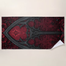 Ventana Gótica Rojo Negro