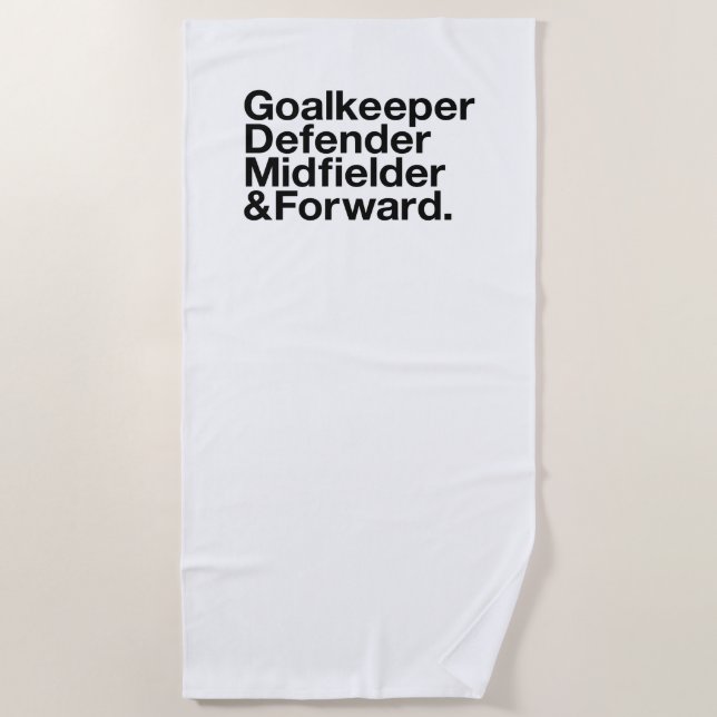 Toalla De Playa Ventilador SOCCER (Anverso)
