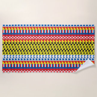 Toalla De Playa Ver Patrón de las Banderas de Señales de Valor_Me