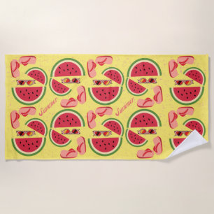 Toalla De Playa Verano divertido colorido