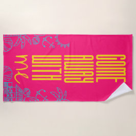 Toalla De Playa Verano divertido y moderno