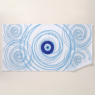 Toalla De Playa Verano espiral de protección de ojos malvados