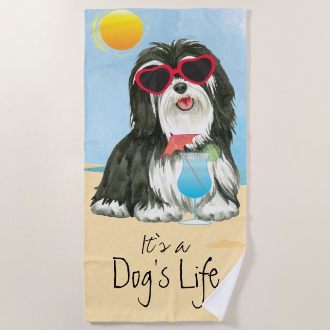 Toalla De Playa Verano Havanese (Anverso)
