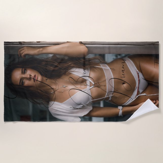 Toalla De Playa "Verano interminable: Sueños de playa esperados" T (Anverso)