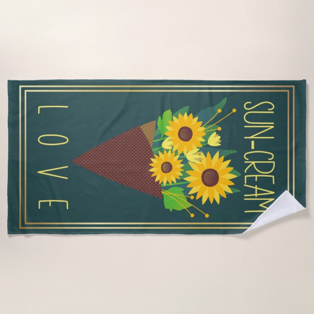 Toalla De Playa Verano moderno y elegante (Anverso)