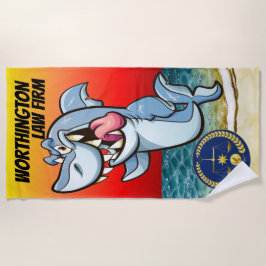 Toalla De Playa Versión divertida de la firma de abogados