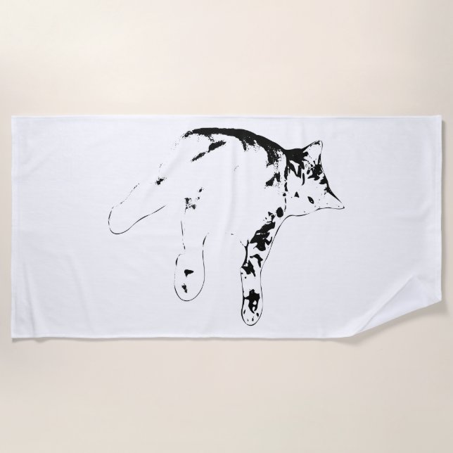 Toalla De Playa Vibes de la siesta de verano (Anverso)