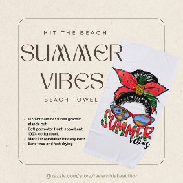 Toalla de Playa Vibraciones de Verano
