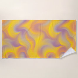 Toalla De Playa Vibrant Abstract Swirl 
