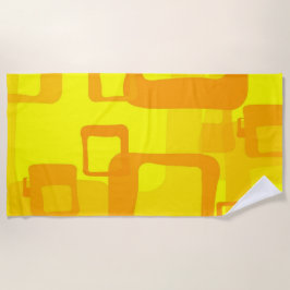 Toalla De Playa Vibrant Sunshine Flow – Modern Abstract Art Shapes