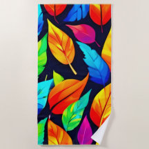 Vibrante patrón de hojas otoñales