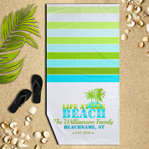 Toalla De Playa Vida en la playa Guay Blue/Green