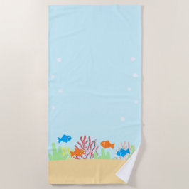 Toalla De Playa Vida marina