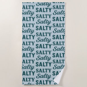 Toalla De Playa Vida Salada Amante del Océano Estampado Gráfico