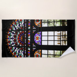 Toalla De Playa Vidrio Manchado Colorido