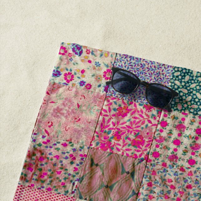 Toalla De Playa Vieja Moda Vintage Boho Quilt (In situ)