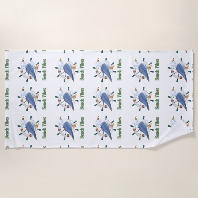 Toalla De Playa vigas de playa (Anverso)