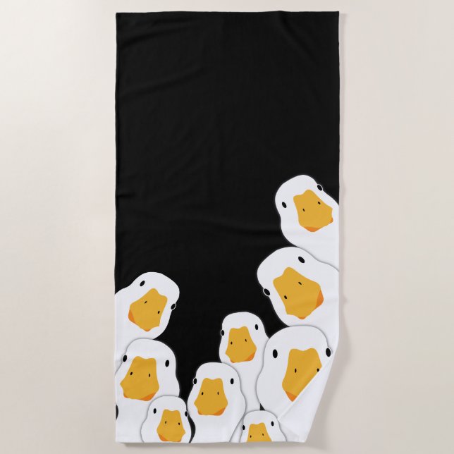 Toalla De Playa Vigilancia espeluznante: Monitoreo en Geese desde  (Anverso)