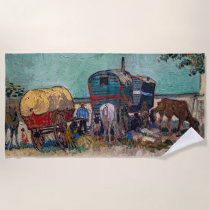 Toalla De Playa Vincent Van Gogh - Caravanas, campo gitano cerca d