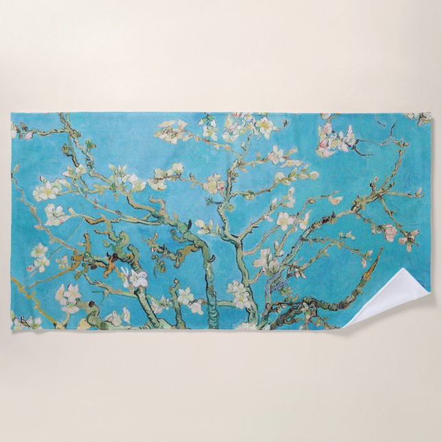 Toalla De Playa Vincent van Gogh - Flor de Almendro (Anverso)