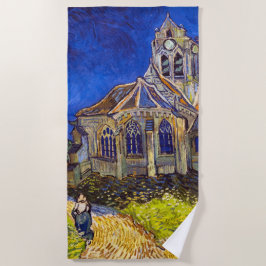 Toalla De Playa Vincent van Gogh - La Iglesia de Auvers
