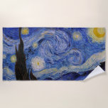 Toalla De Playa Vincent Van Gogh - La noche estrellada<br><div class="desc">La noche estrellada / La nuit etoilee - Vincent Van Gogh en 1889</div>