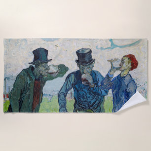 Toalla De Playa Vincent van Gogh - Los bebedores, después de Daumi