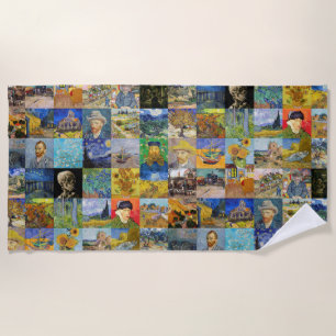 Toalla De Playa Vincent van Gogh - Piquetas maestras del mosaico