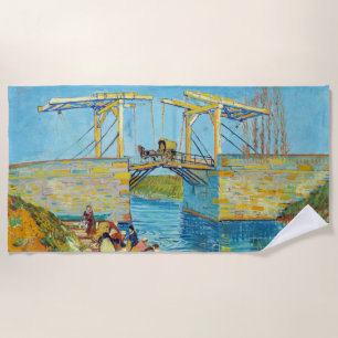 Toalla De Playa Vincent van Gogh - Puente Langlois en Arles #1