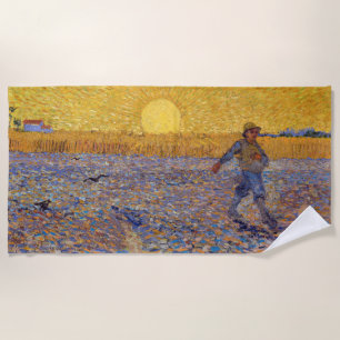 Toalla De Playa Vincent van Gogh - Sower with Setting Sun