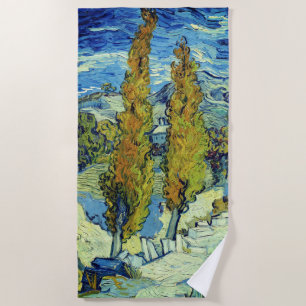 Toalla De Playa Vincent Van Gogh Two Poplars en Saint-Rémy