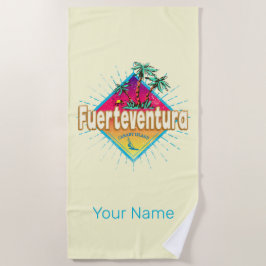 Toalla De Playa Vintage de Fuerteventura Surfer Canarias