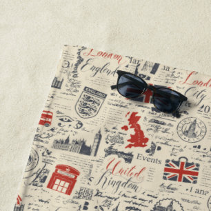 Toalla De Playa Vintage London Beach Towell
