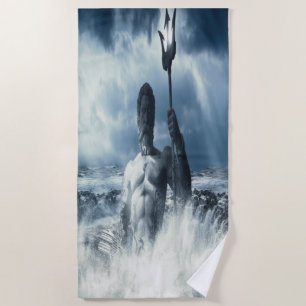 Toalla De Playa Vintage Poseidon