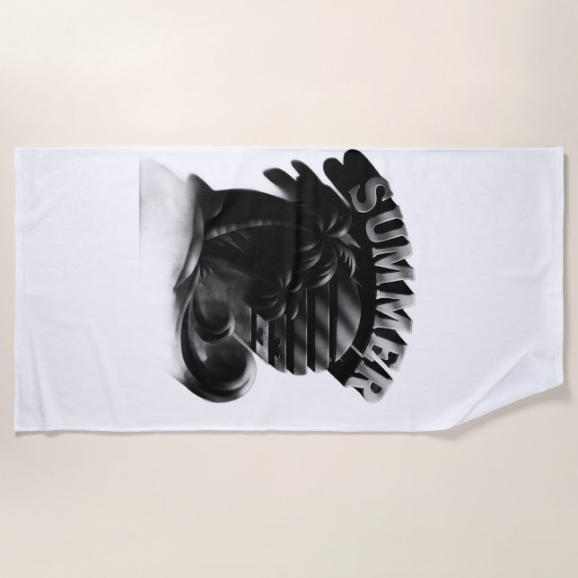 Toalla De Playa Vintage Summer Beach Vibes (Anverso)