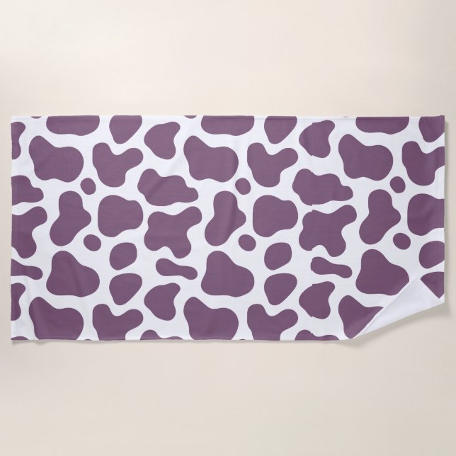 Toalla De Playa Violet Cow (Anverso)