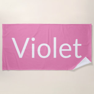 Toalla De Playa Violeta