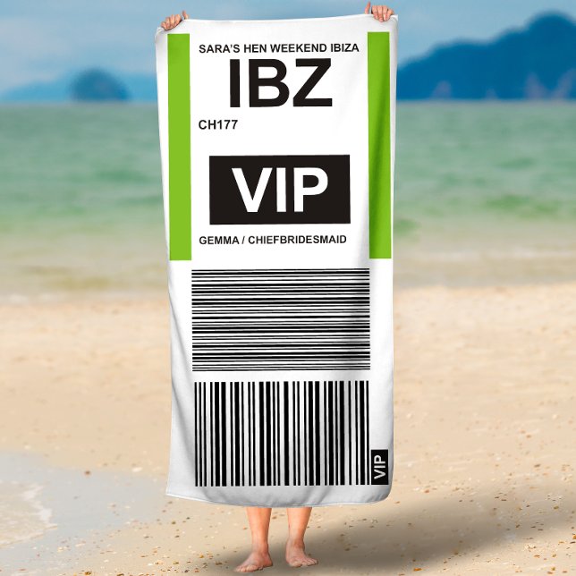 TOALLA DE PLAYA VIP DE VIAJE (Subido por el creador)