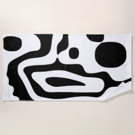 Toalla De Playa Vise Grip: Resumen en blanco y negro