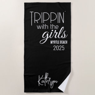 Toalla De Playa Vistazo con los Chicas personalizados